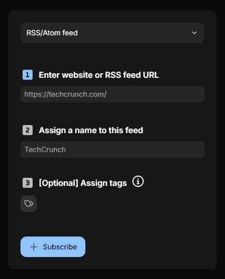 Rss subscribe